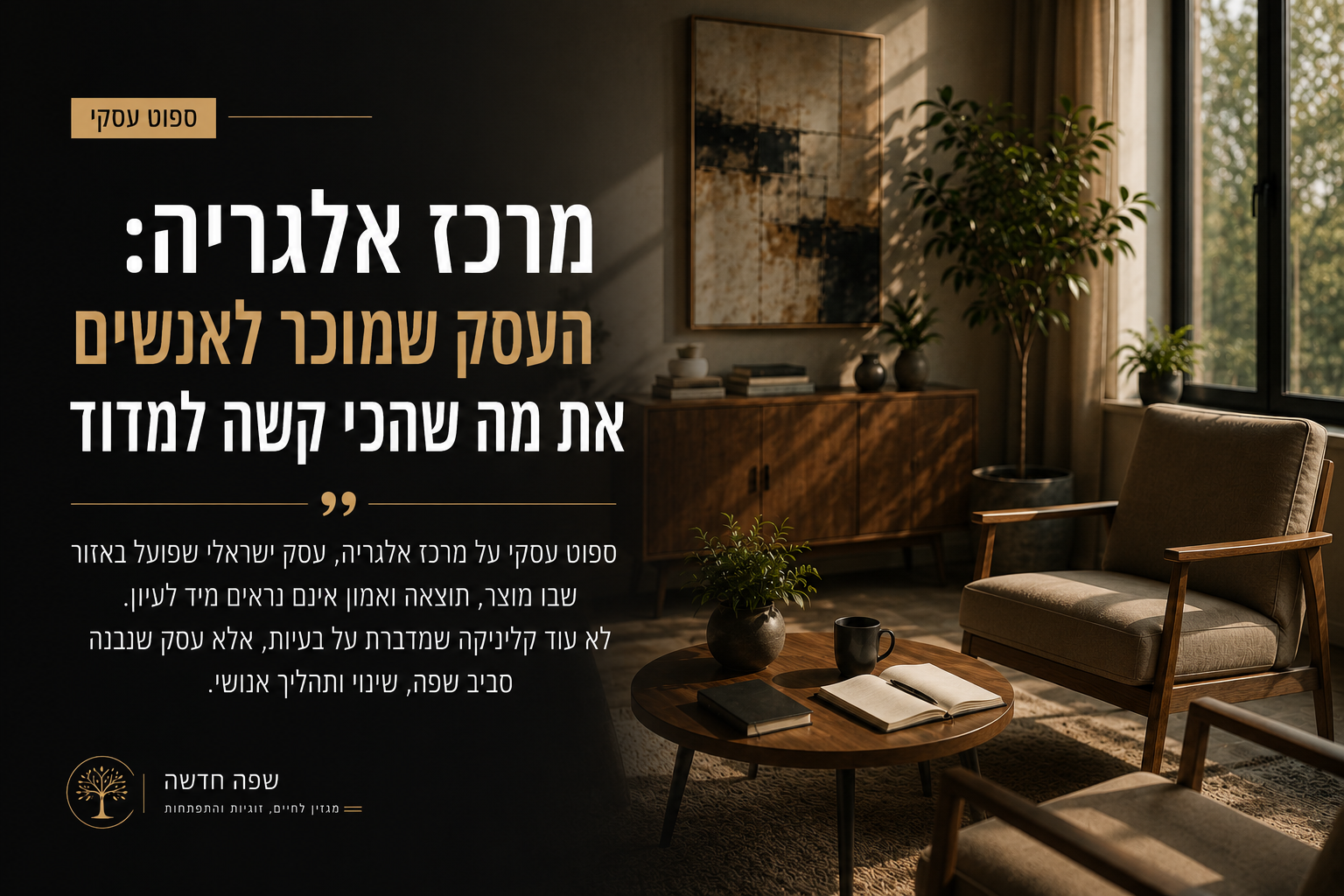 מרכז אלגריה: העסק שמוכר לאנשים את מה שהכי קשה למדוד