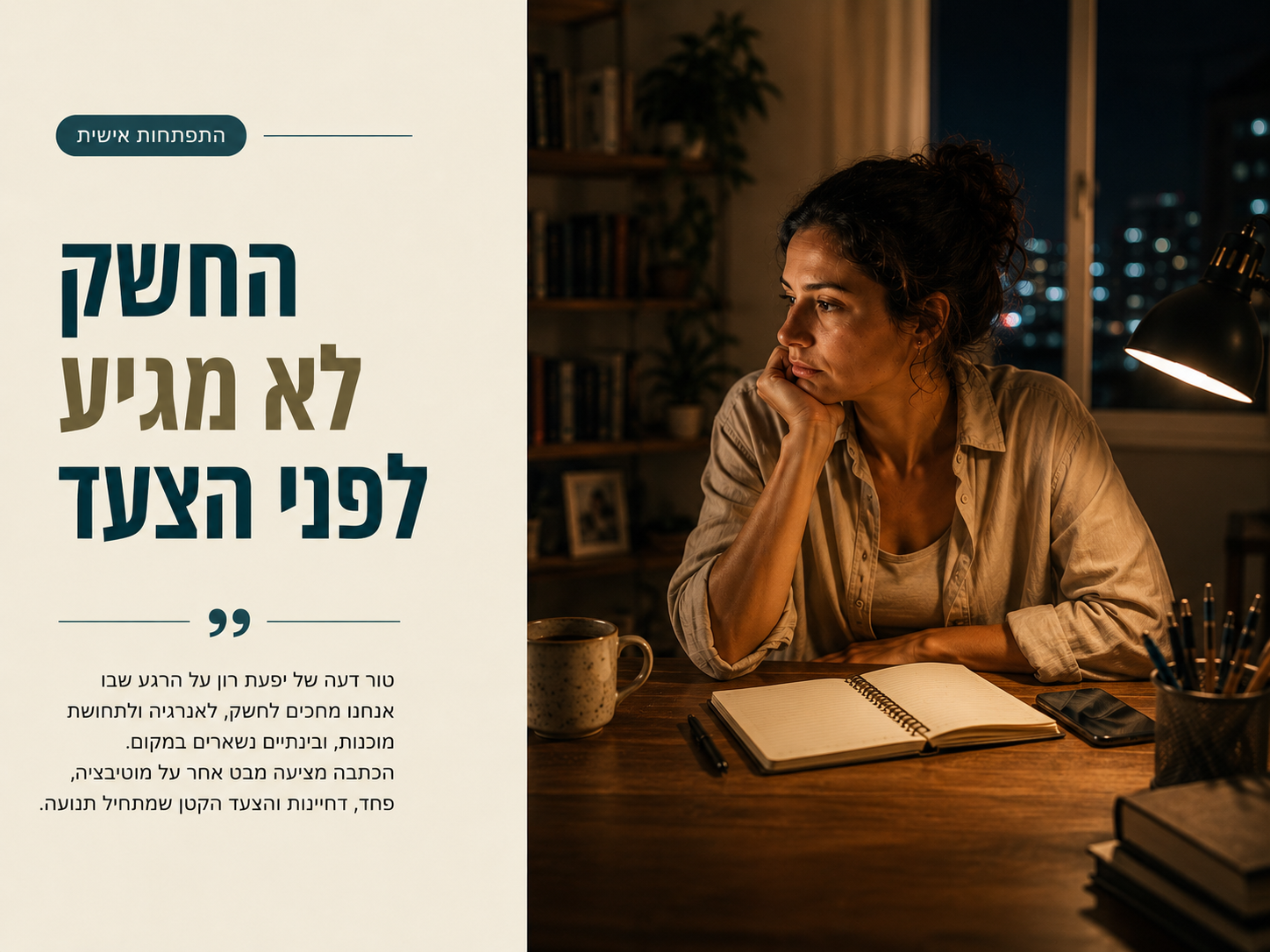 למה לא צריך לחכות למוטיבציה כדי להתחיל